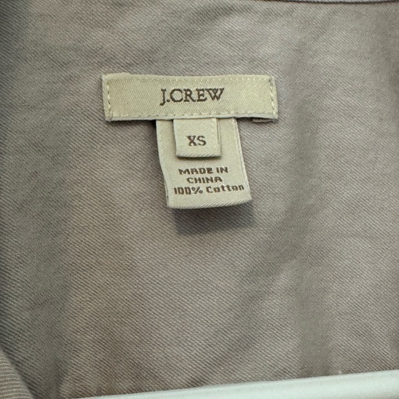 J. Crew Taupe Cotton Shirt - Picture 2 of 3